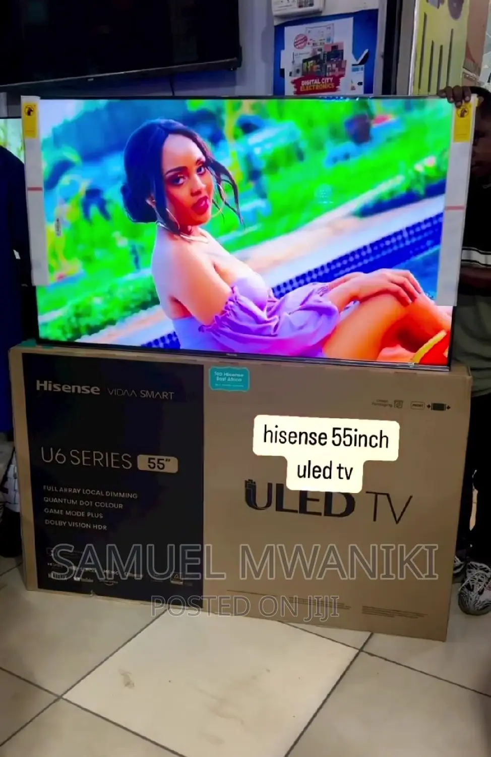 Hisense 55′′ Uled Qled Smart Uhd Tv Hdr+ Voice Control