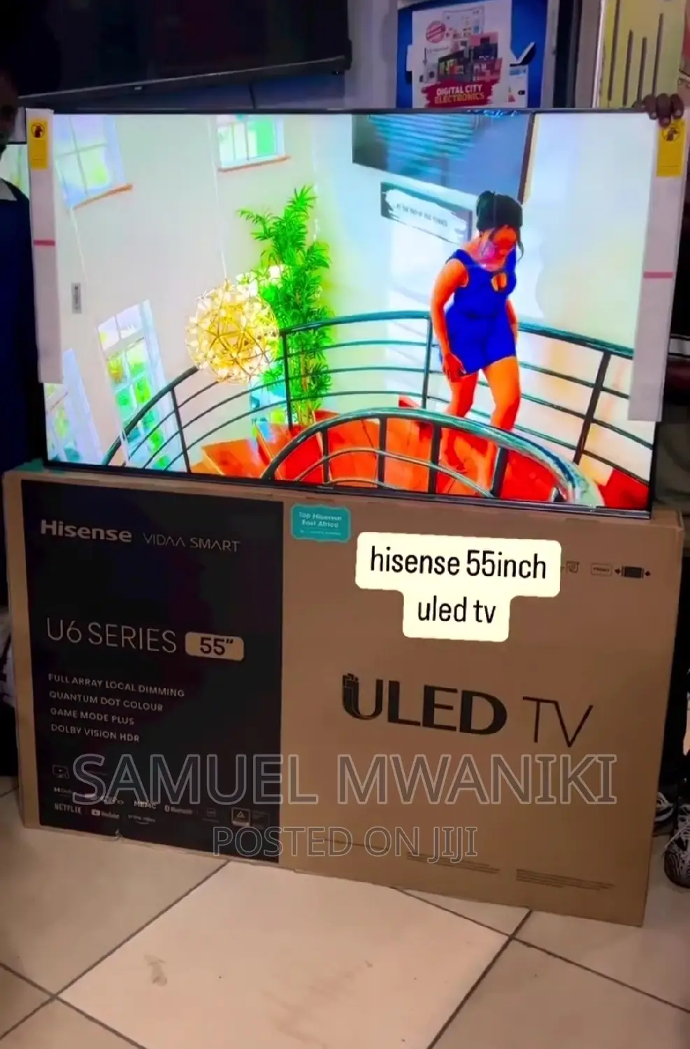 Hisense 55′′ Uled Qled Smart Uhd Tv Hdr+ Voice Control