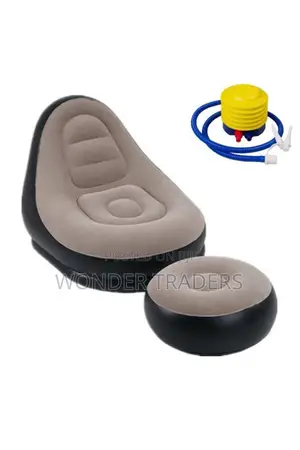 Inflatable Seat With a Foot Rest