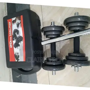 Adjustable 20 KGS Cast Iron Dumbbell Set With Case