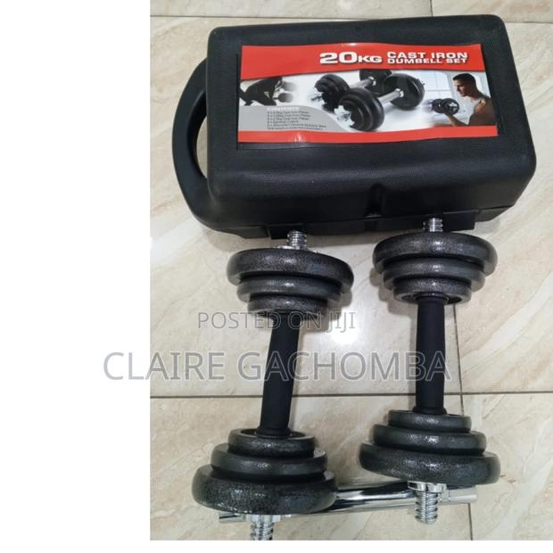 Dumbbell Set 20 Kg Iron Cast With Case - main view