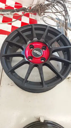 Black and Red 14 Inch Rims Fitting Nissan Note, Vitz,Demio