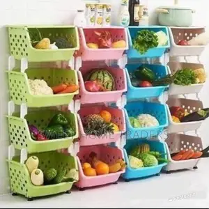 Dish Rack Vegetable /Fruits Food Kitchen Organiser 4 TIERS