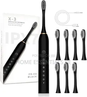 4in1 Rechargeable Electric Toobrush 3 Extra Replace Brushes