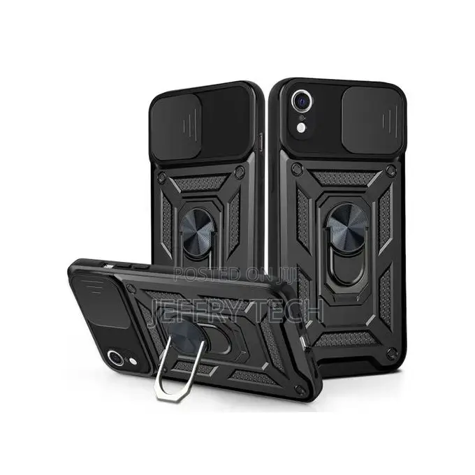 Back Cover for Apple iPhone XR (Black, Dual Protection, Pac