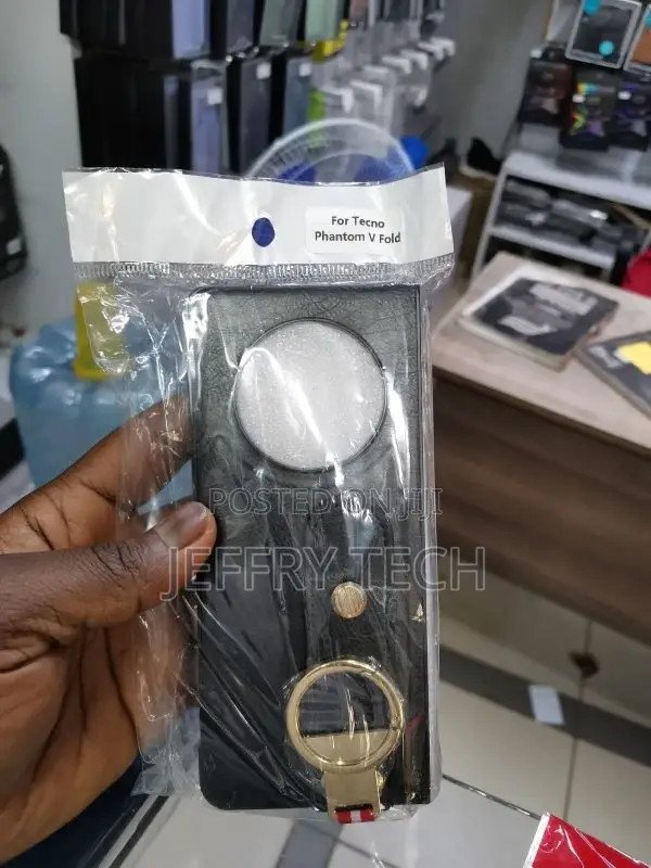 Wristband Leather Case for Tecno Phantom v Fold