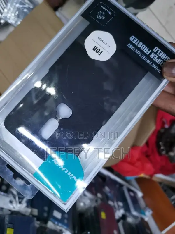 Nillkin Back Cover for Oneplus 6 (Black, Grip Case)