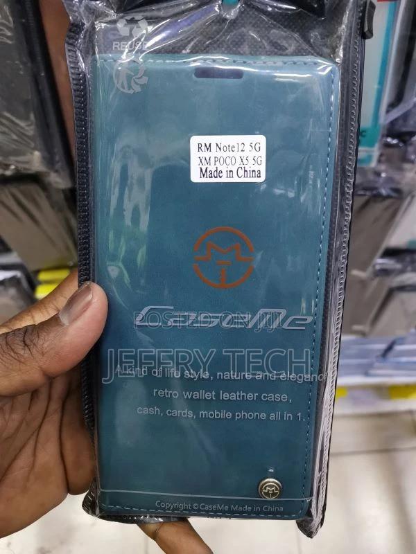 McAse Flip Cover for Mi Redmi Note 12 5G (Blue, Dual Prote