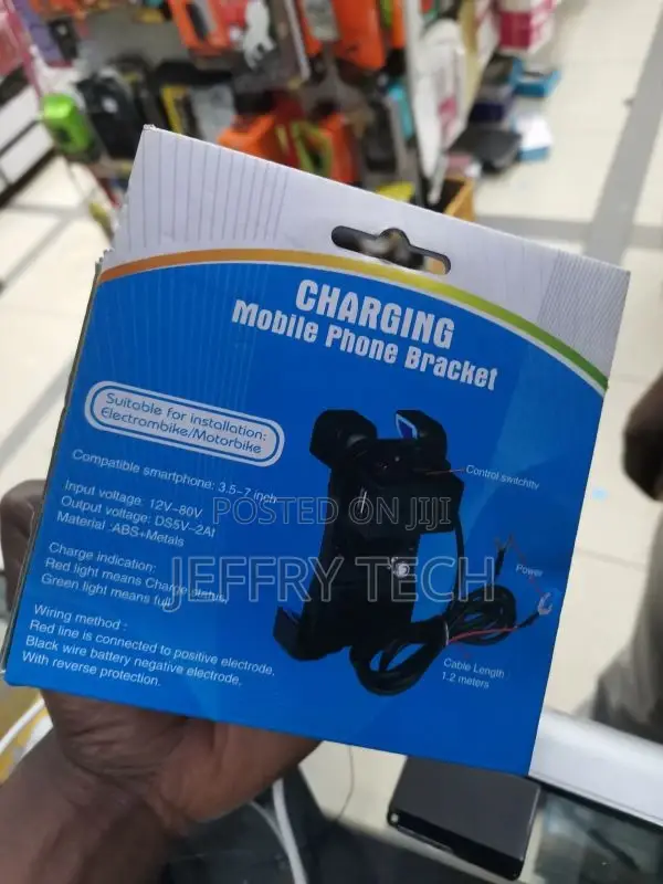 Charging Mobile Phone Bracket Motorcycle Phone Mount With, B