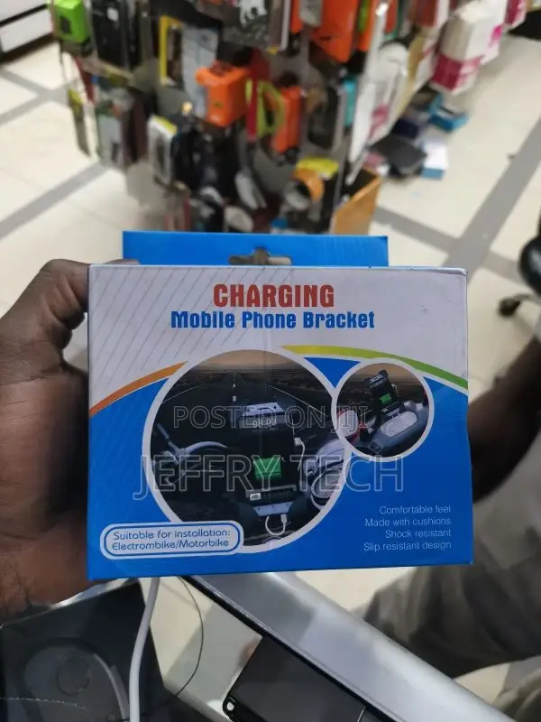 Charging Mobile Phone Bracket Motorcycle Phone Mount With, B
