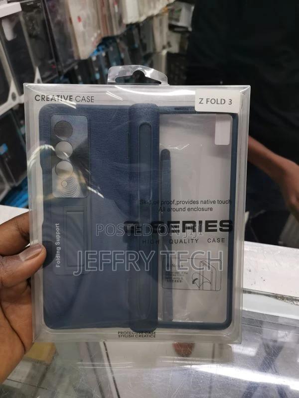 Exquisite Samsung Z Fold 3 Case With S Pen Holder - main view