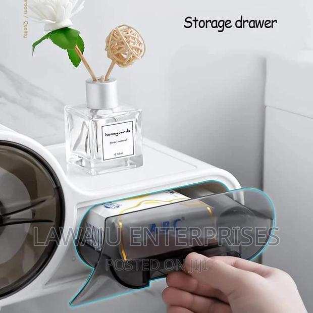 Acrylic Tissue Box With Storage - main view