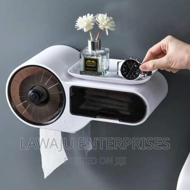 Acrylic Tissue Box With Storage - thumbnail 2
