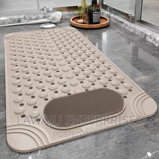 Beige Anti Slip Mat With Scrub