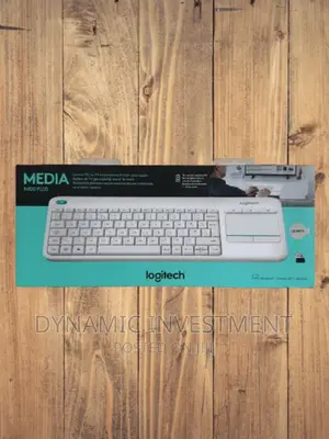 Logitech Plus Wireless Touch TV Keyboard-White
