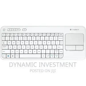 Logitech Plus Wireless Touch TV Keyboard-White
