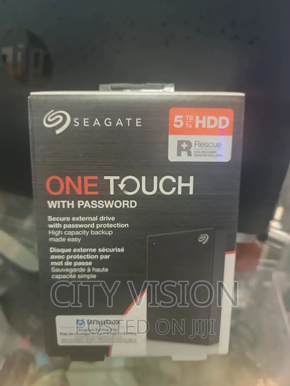 Seagate 5TB HDD Rescue One Touch External Drive 5TB!! 5TB!