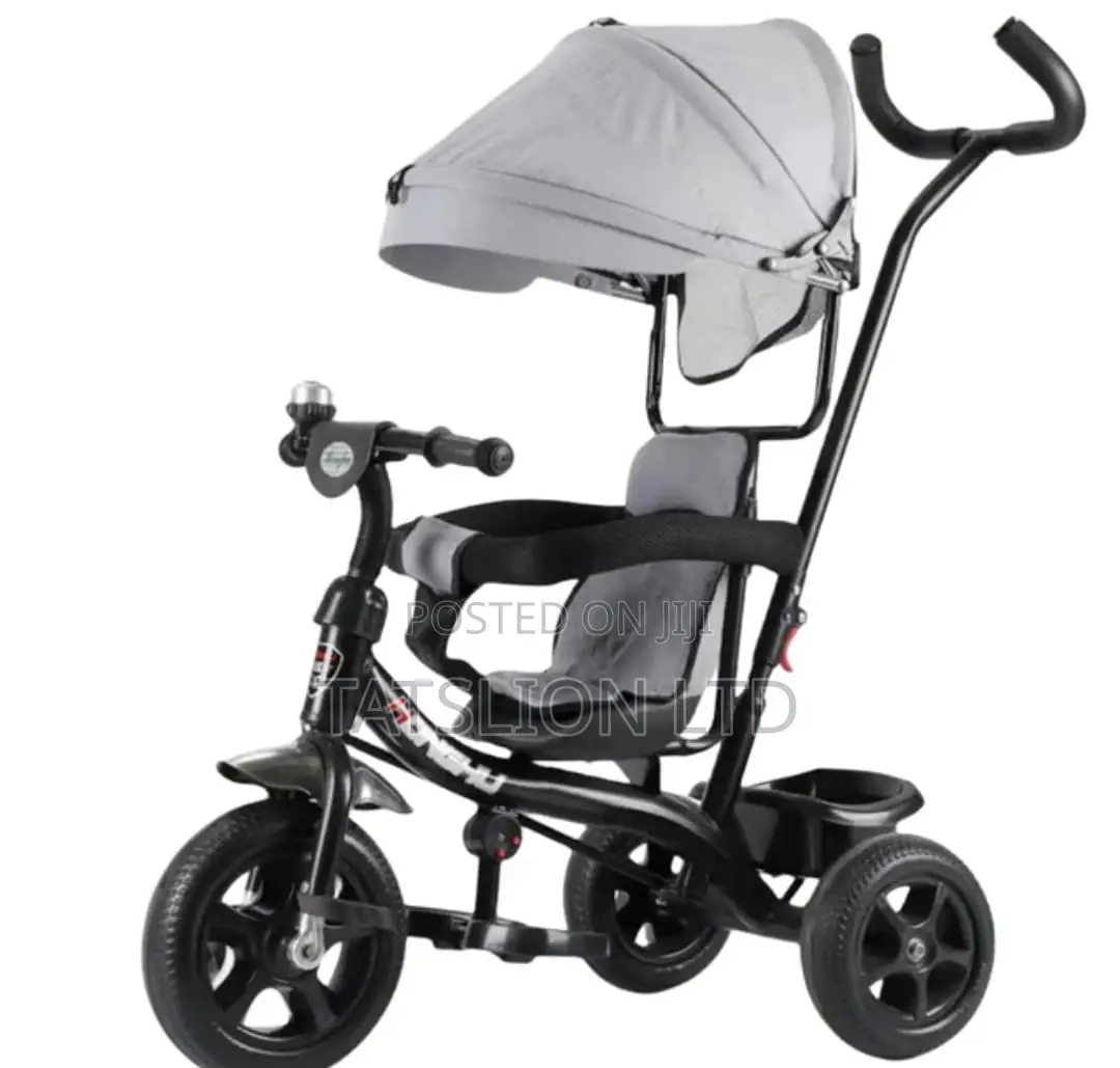 Kids Push Tricycle With Canopy New
