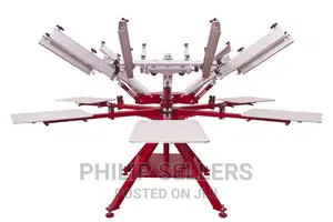 Screen Printing Machine 6 Color 6 Station