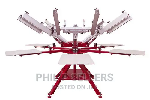 Screen Printing Machine 6 Color 6 Station