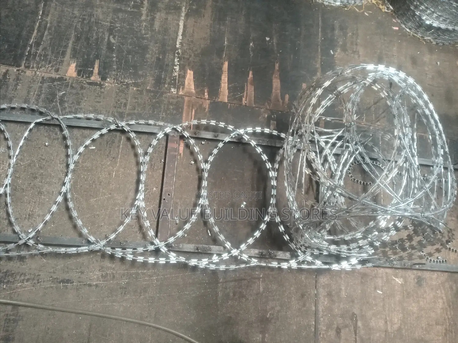 Galvanized Razor Wire.