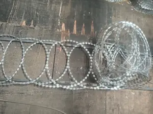 Galvanized Razor Wire.