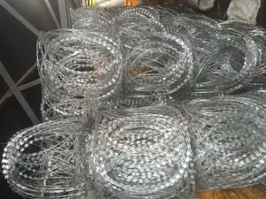 Galvanized Razor Wire.