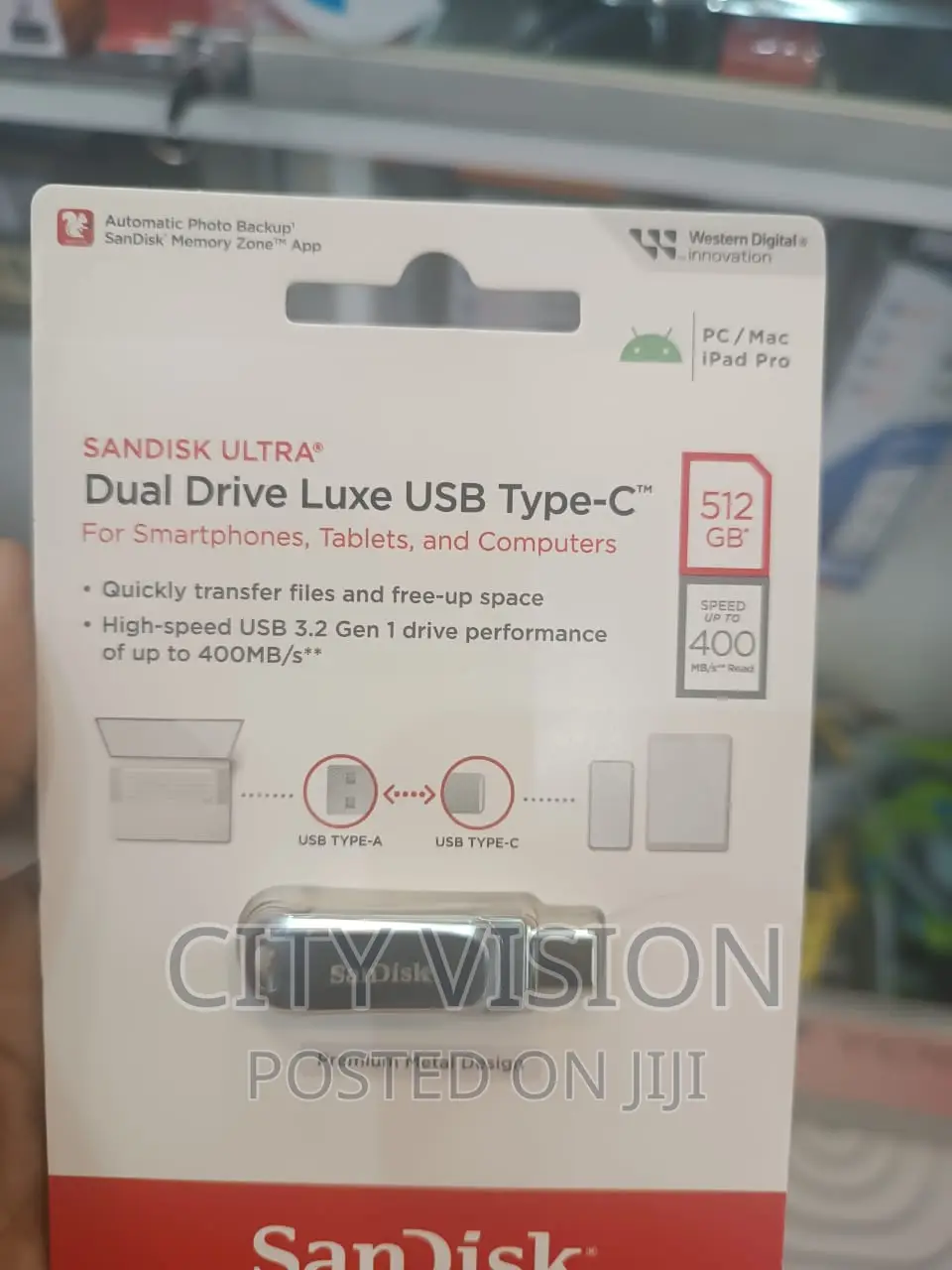 Sandisk Ultra Dual Drive Luxe USB Type-C 512gb !! Type-C 512