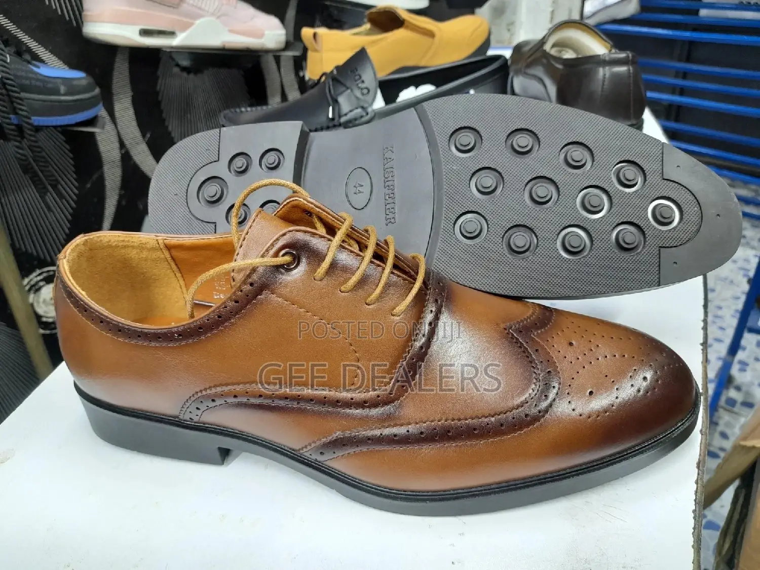 Brown Men Official Shoes Size 40-45