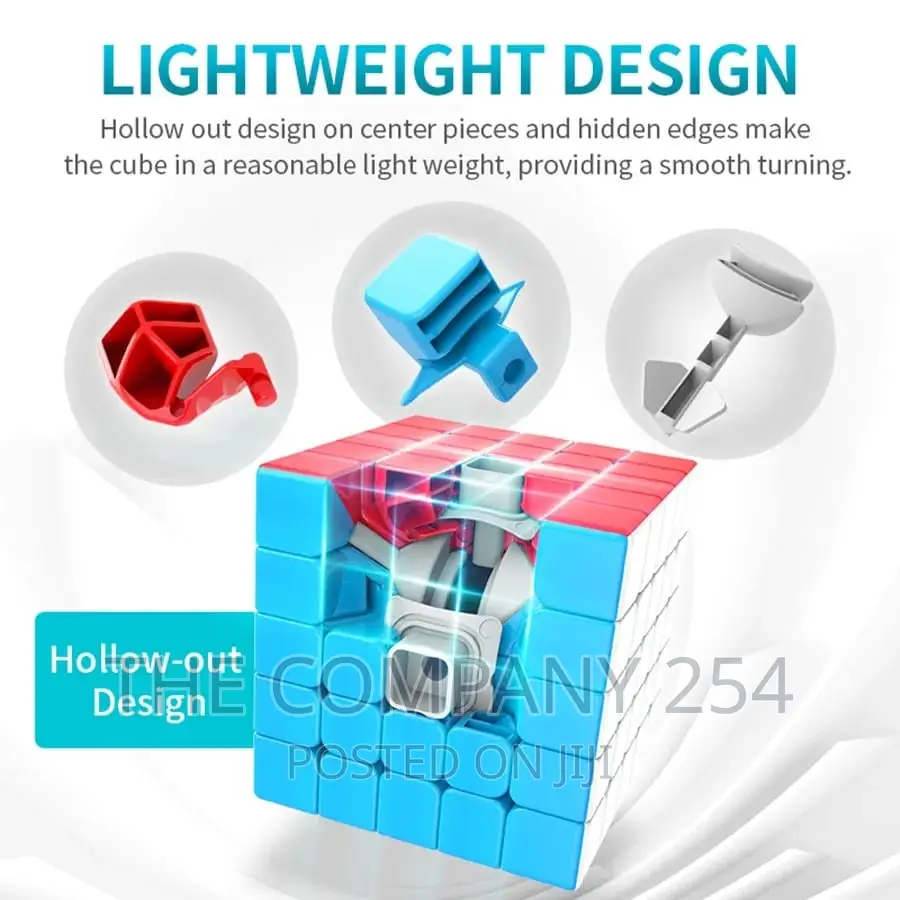 5x5 Magic Cube Stickerless Professional Speed Fidget Toys .