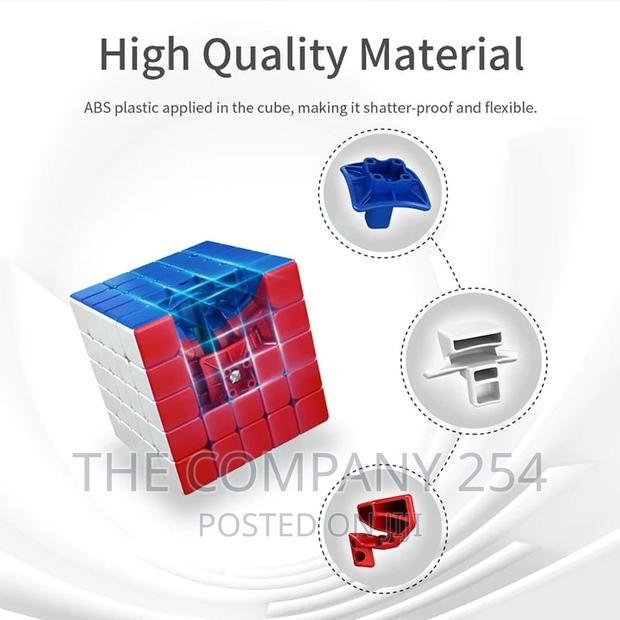 5x5 Magic Cube Stickerless Professional Speed Fidget Toys . - thumbnail 6