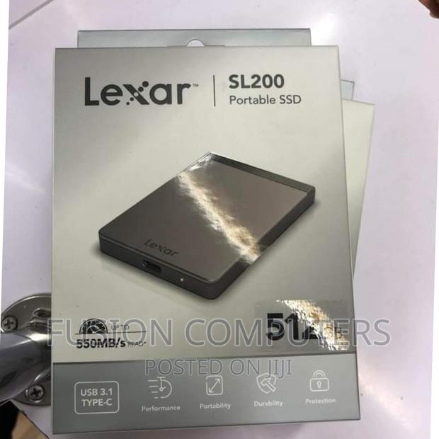 Lexar SL200 512GB Portable External SSD - thumbnail 2