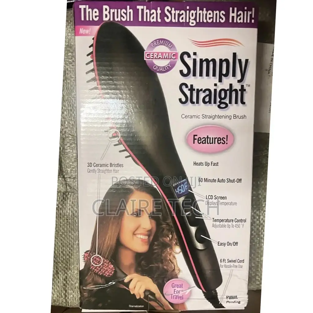 Electric Hair Straightener Brush 