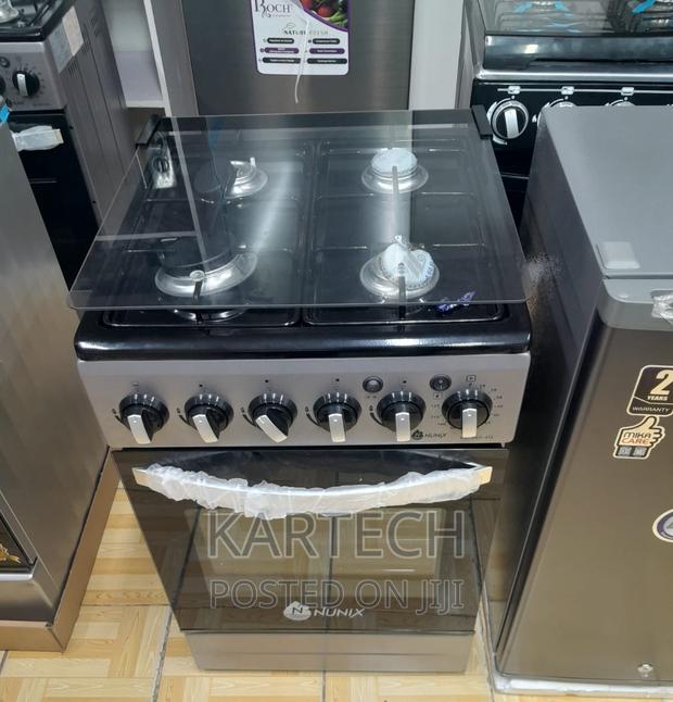 Nunix 50 by 55 Standing Cooker, 4 Gas,Gas Oven - main view