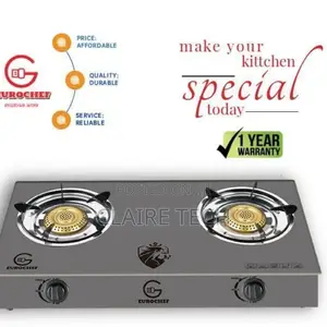 Eurochef 2 Burner Glass Top Table Cooker