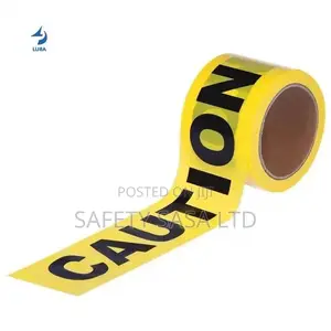 Yellow Black Tape With Caution Print