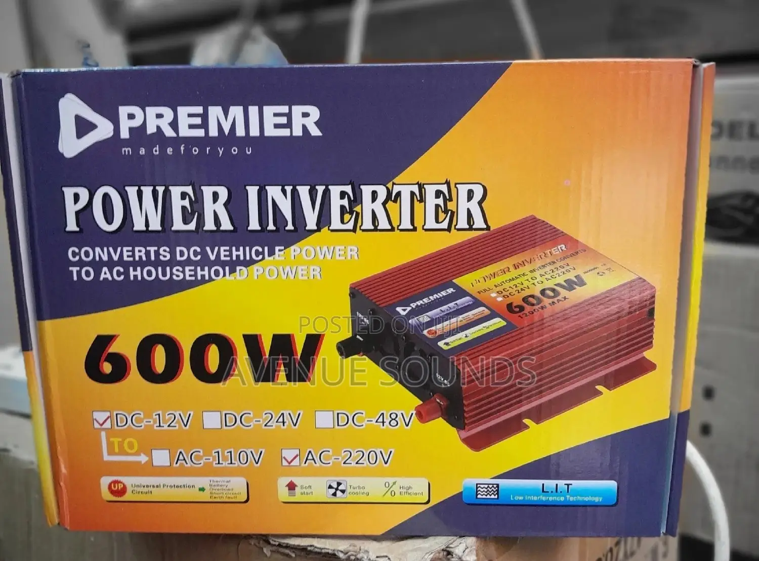 600w Premier Power Inverter Dc to Ac