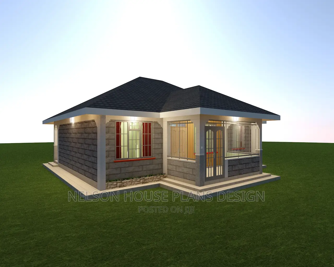 Single Story Bungalow Architectural House Plans And Boq