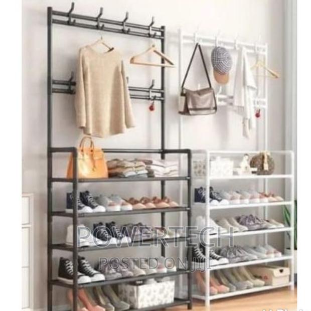 Multifunctional 5 Tier Shoe Rack Organizer . - main view
