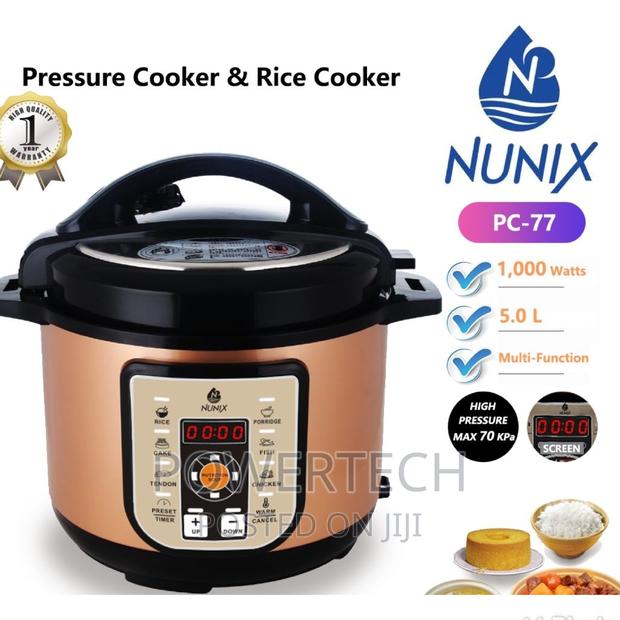 Nunix PC77 5LTRS Multi-Functional Electric Pressure Cooker.