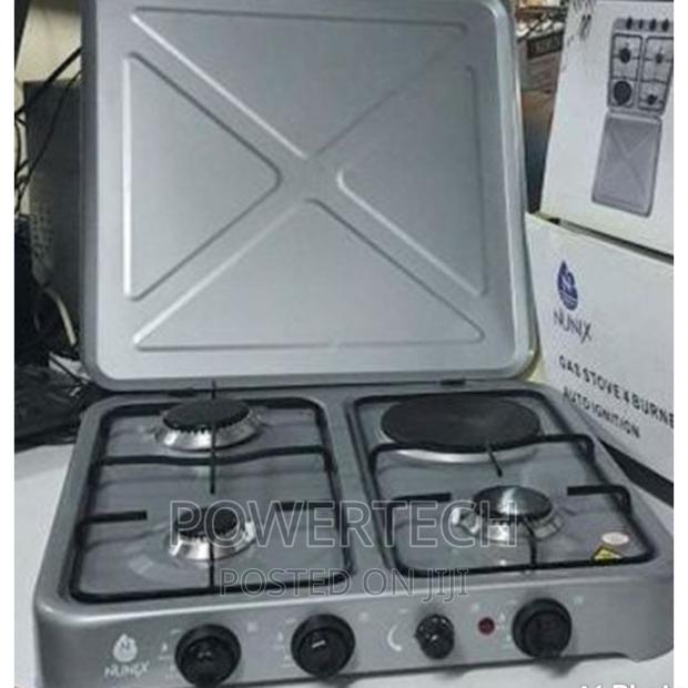 Nunix Table Top Cooker 3gas+1 Electric Burner Stove