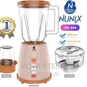 Nunix 3 in 1 Blender, Grinder Chopper AK-444 
