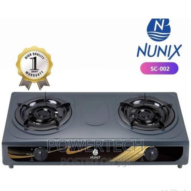 Nunix Stainless Steel 2 Burner Gas Cooker