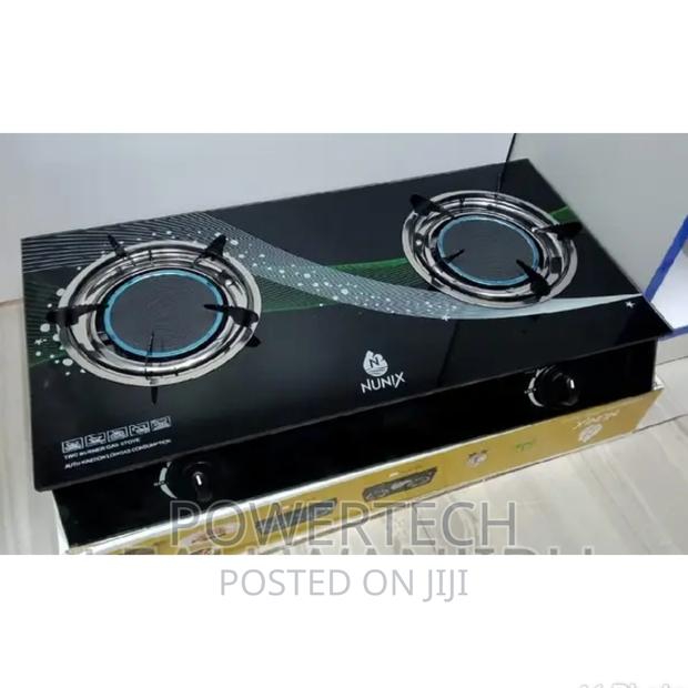 Nunix 2 Burner Infra-Red Glass Tampered Table Top Burner