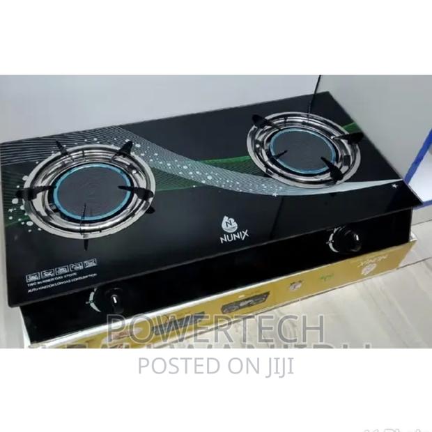 Nunix 2 Burner Infra-Red Glass Tampered Table Top Burner.