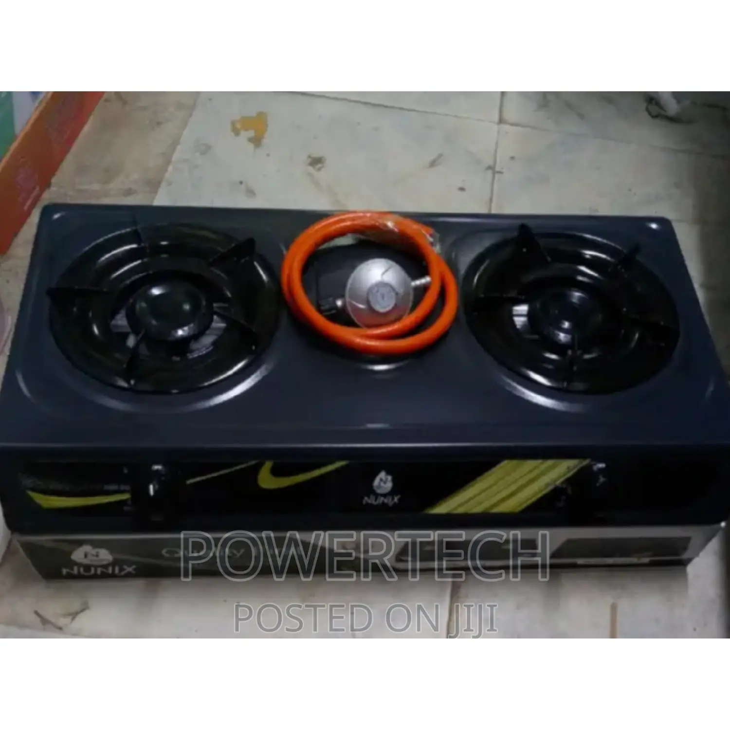 Nunix Table Top Double Burner Gas Stove Cooker -Complete