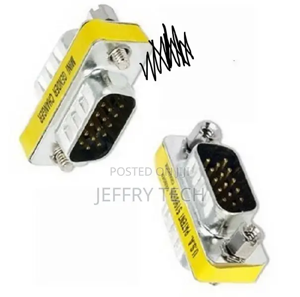 VGA Male-Male Adapter, Hd15/M-Hd15/M