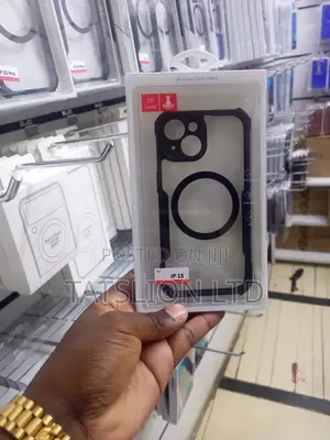 iPhone 15 Hybrid Soft TPU Bumper Clear Magnetic Case Compat