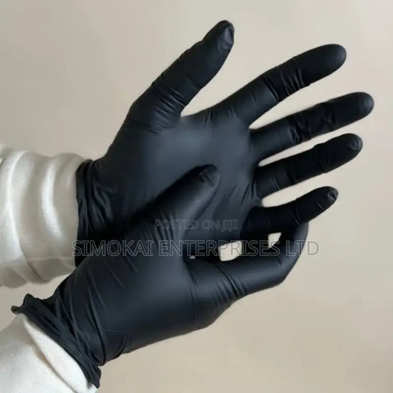 Multipurpose Black Nitrile Powder Free Gloves (100)