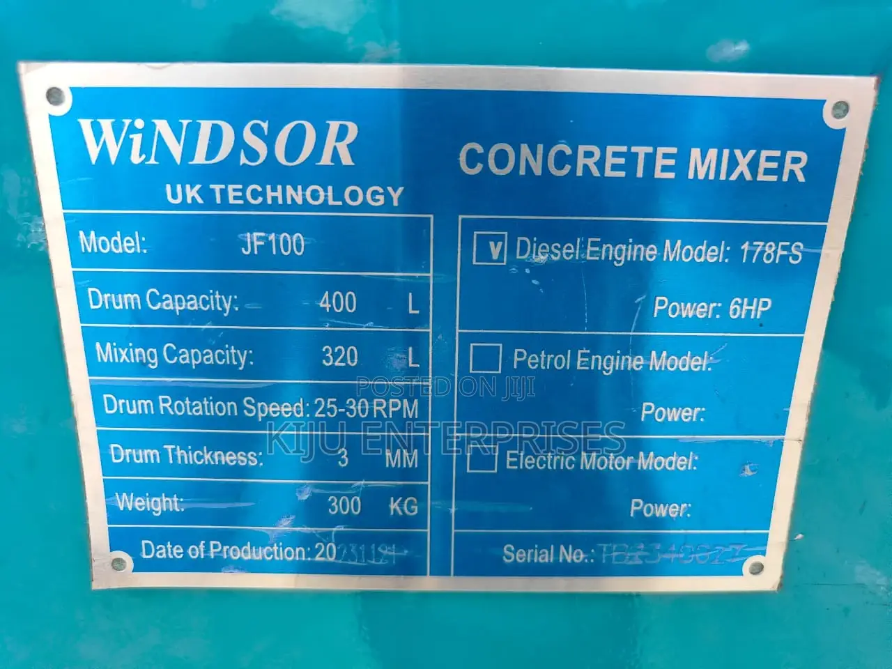 Windsor Concrete Mixer Machine Available Now
